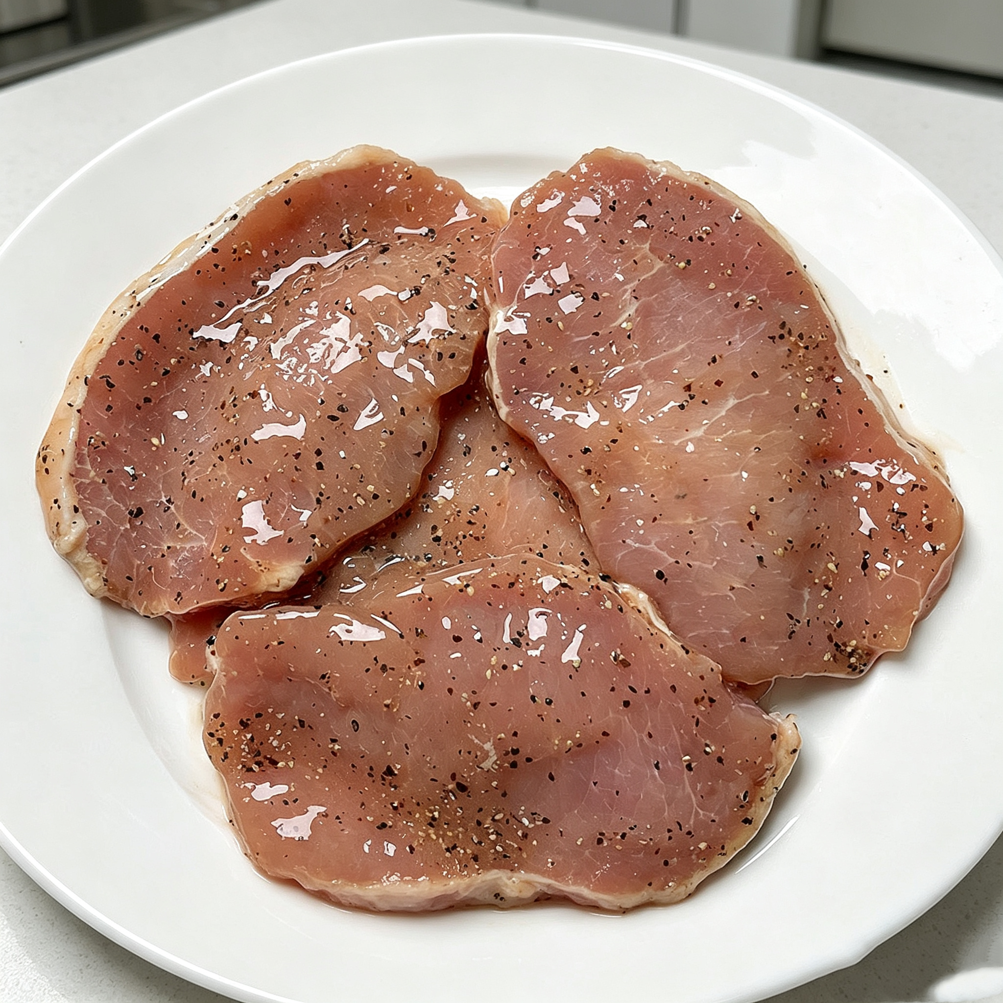 Marinated Black Pepper Pork Chop