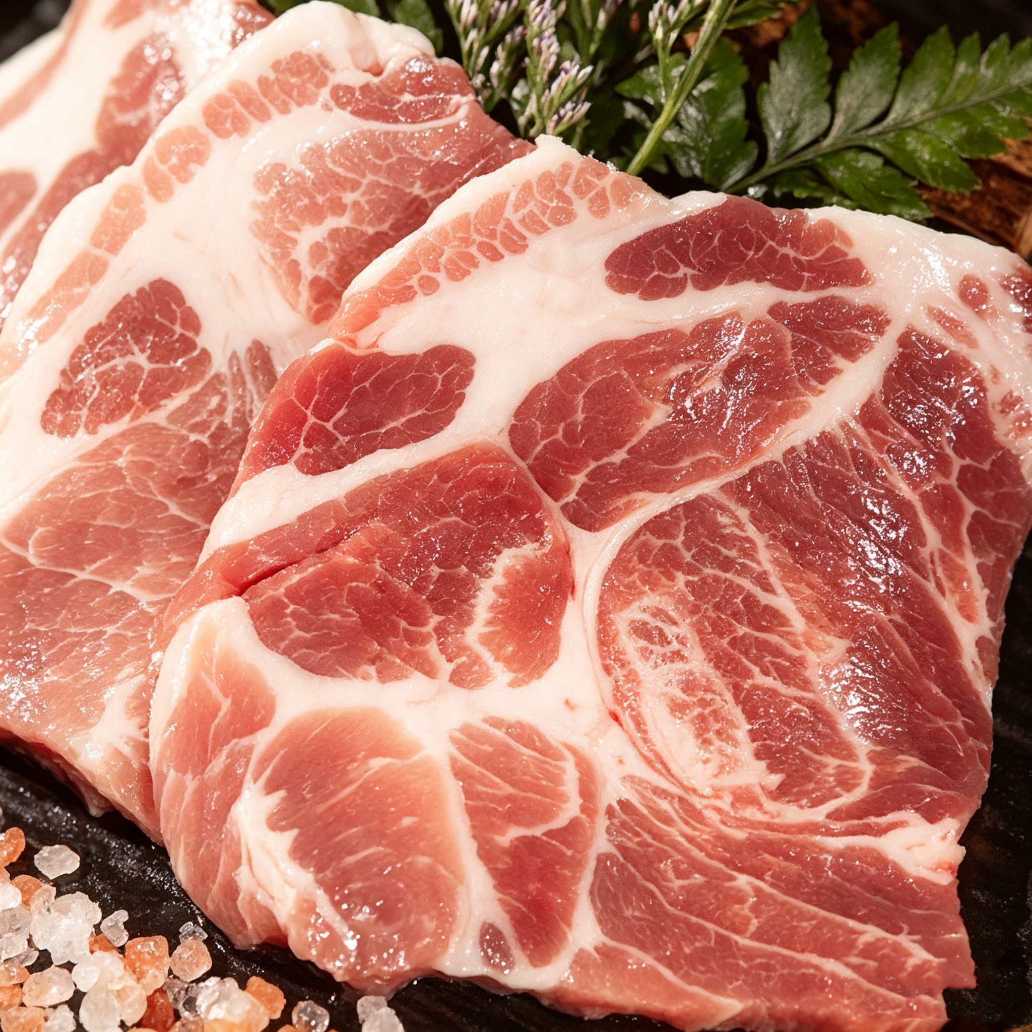 Frozen Raw Pork Shoulder Steaks